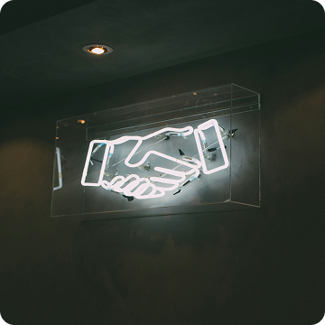 Illustration für langfristige Partnerschaft